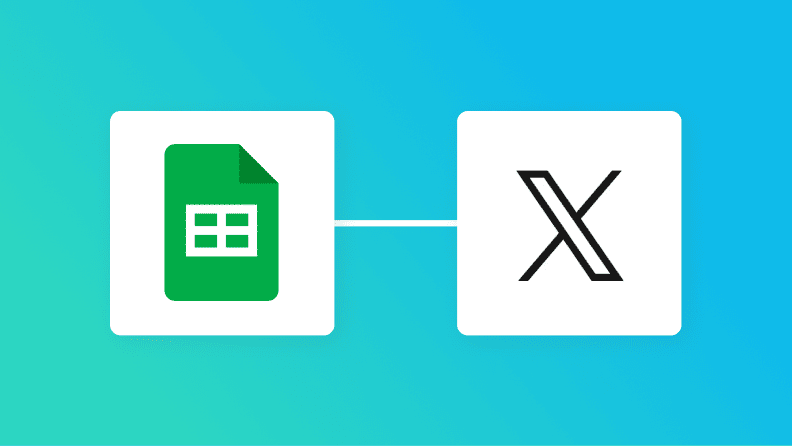 Google スプレッドシートとX（Twitter）の連携イメージ