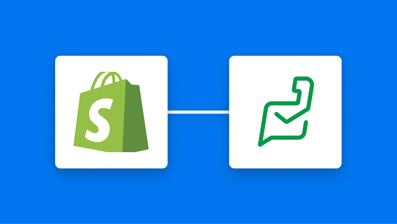 ShopifyとZoho Deskの連携イメージ