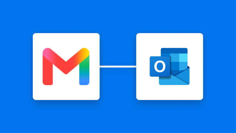 OutlookとGmailの連携イメージ