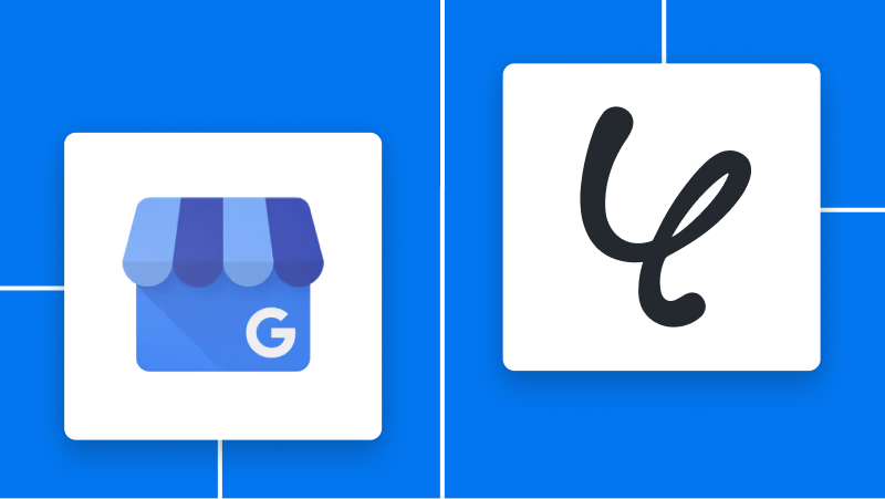 GoogleビジネスプロフィールとYoomの連携イメージ