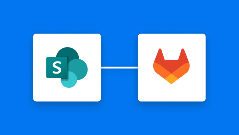 Microsoft SharePointとGitLabの連携イメージ