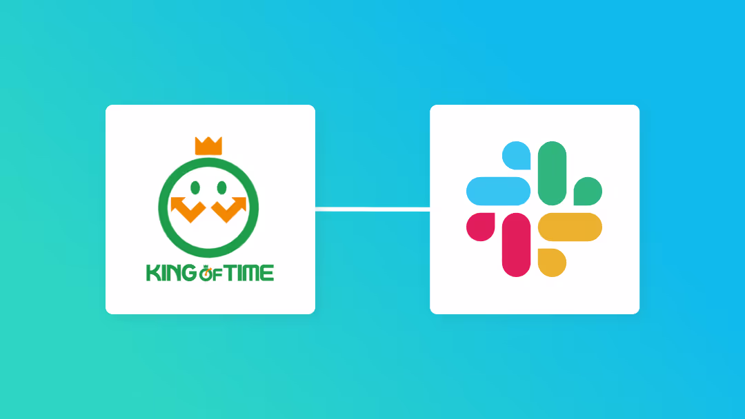 KING OF TIMEとSlackの連携イメージ