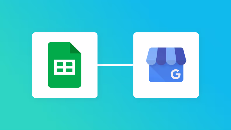 Google スプレッドシートとGoogle ビジネスプロフィールの連携イメージ