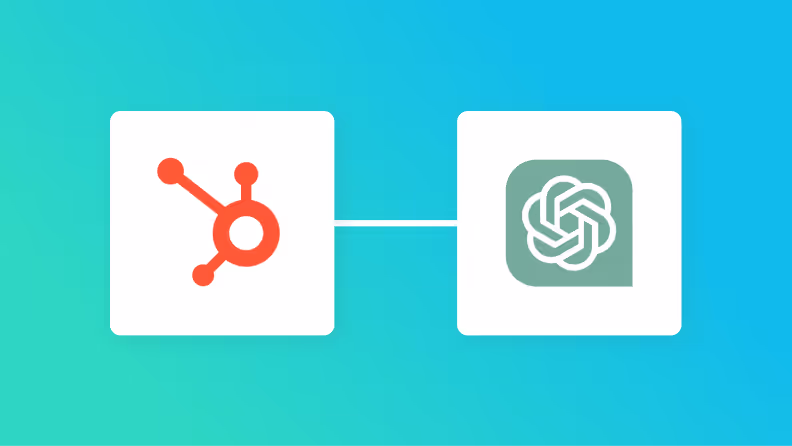 HubSpotとChatGPTの連携イメージ