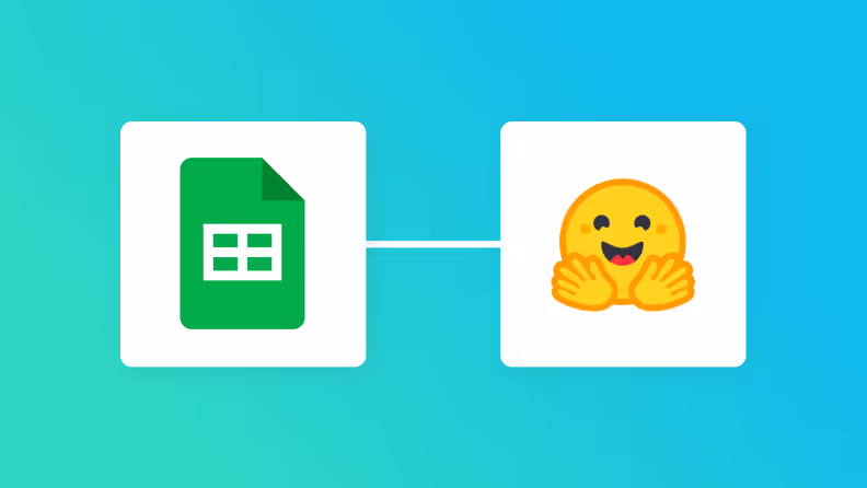 Google スプレッドシートとHugging Faceの連携イメージ