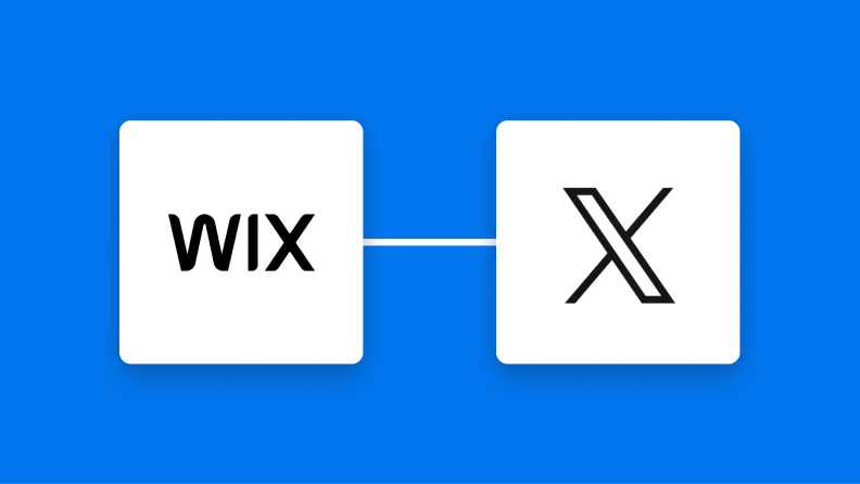 WixとX（Twitter）の連携イメージ