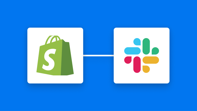 ShopifyとSlackの連携イメージ