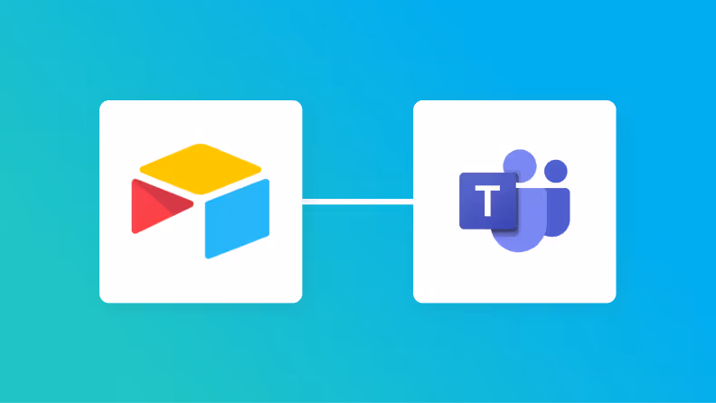 AirtableとMicrosoft Teamsの連携イメージ