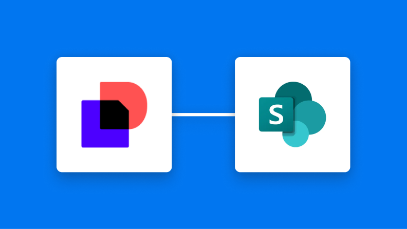 DocuSignとMicrosoft SharePointの連携イメージ