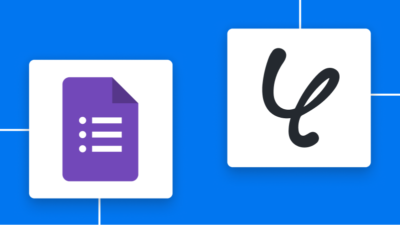 GoogleフォームとYoomの連携イメージ