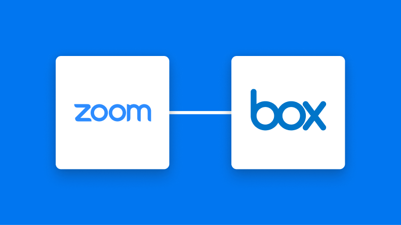 ZoomとBoxの連携イメージ