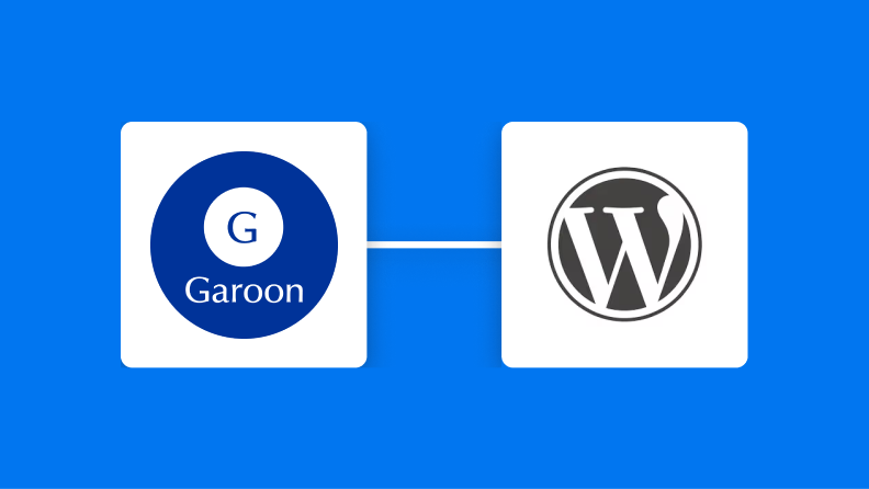 GaroonとWordPress.orgの連携イメージ