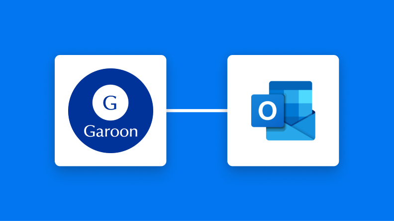 GaroonとOutlookの連携イメージ