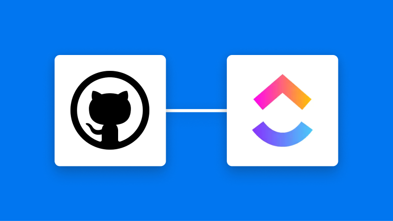 GitHubとClickUpの連携イメージ