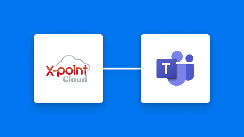 X-point CloudとMicrosoft Teamsの連携イメージ