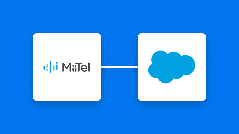 MiiTelとSalesforceの連携イメージ