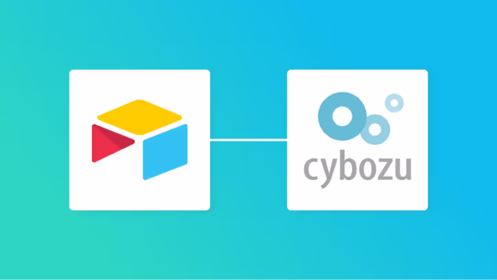 Airtableとcybozu.com共通管理の連携イメージ