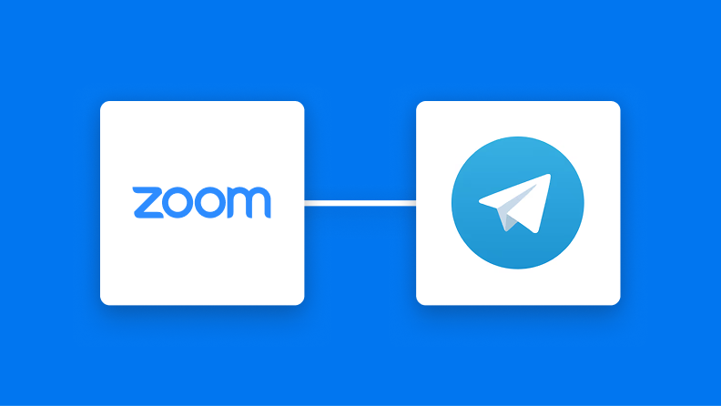ZoomとTelegramの連携イメージ