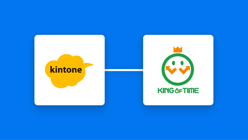 kintoneとKING OF TIMEの連携イメージ