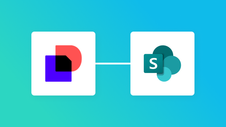 DocuSignとMicrosoft SharePointの連携イメージ