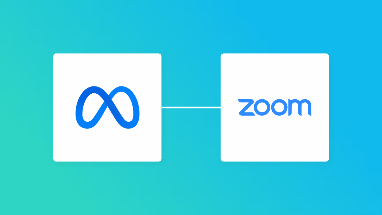 Meta広告（Facebook）、Zoom、Outlookの連携イメージ