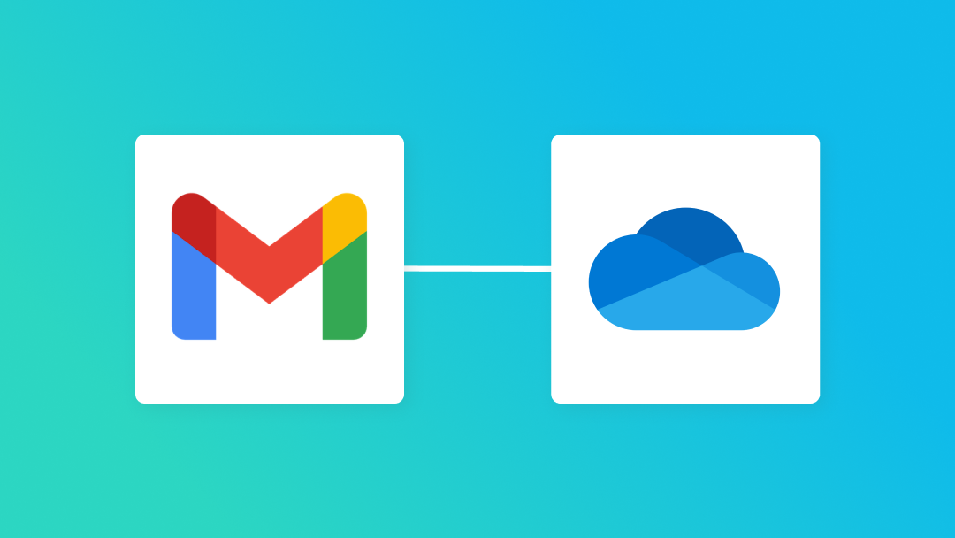 GmailとOneDriveの連携イメージ