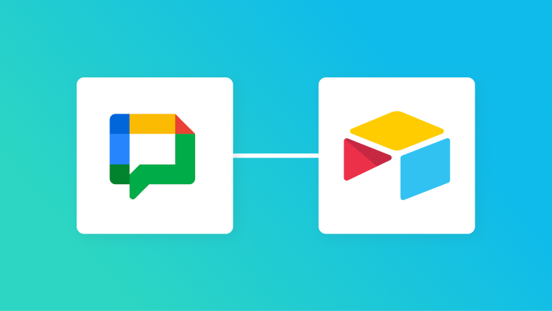 Google ChatとAirtableの連携イメージ