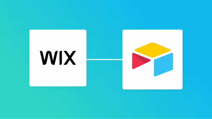 WixとAirtableの連携イメージ