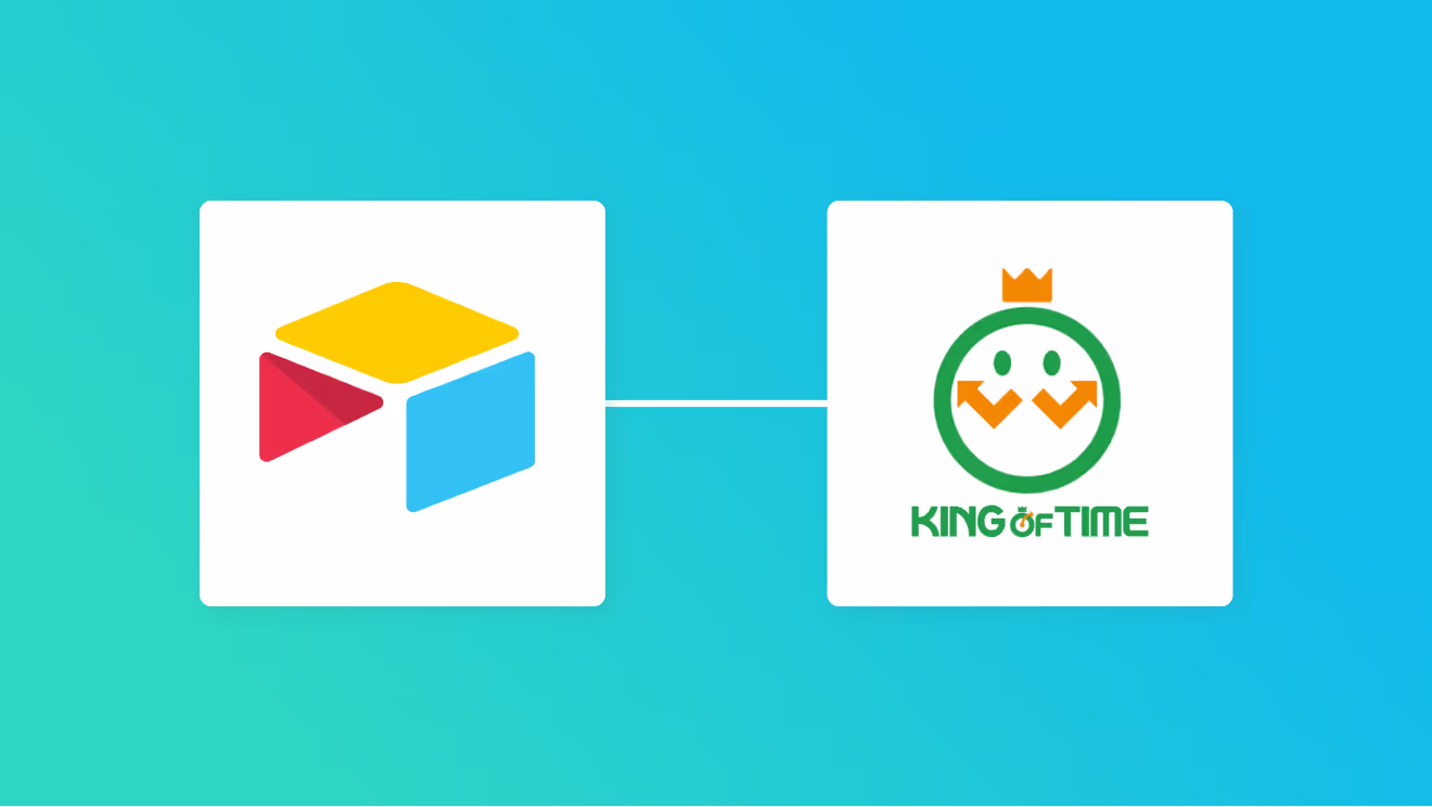 AirtableとKING OF TIMEの連携イメージ