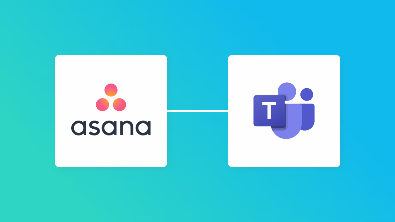 AsanaとMicrosoft Teamsの連携イメージ