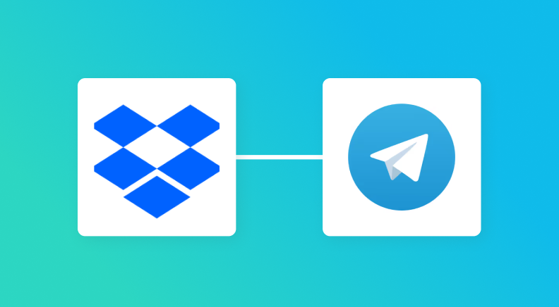 DropboxとTelegramの連携イメージ