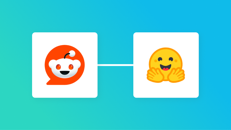 RedditとHugging Faceの連携イメージ