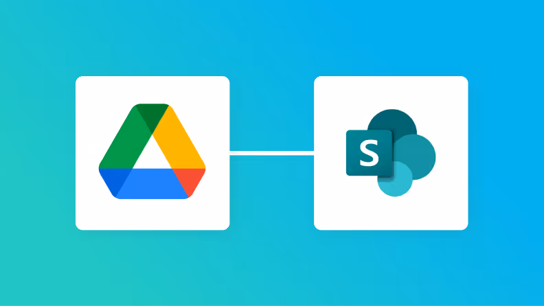 【簡単設定】Google DriveのデータをMicrosoft SharePointに自動的に連携する方法