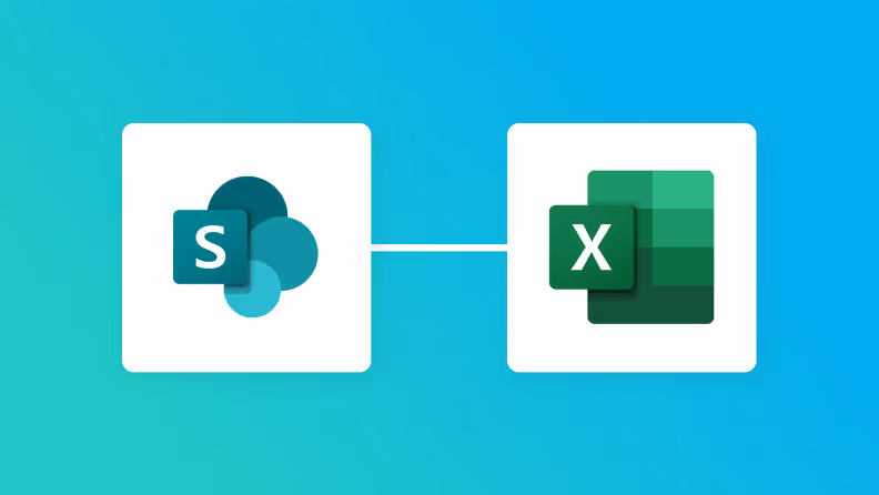 Microsoft SharePointとMicrosoft Excelの連携イメージ