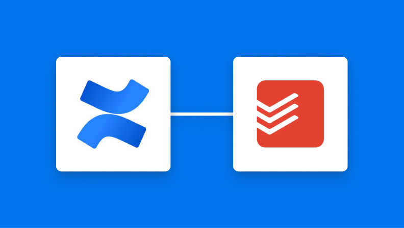 ConfluenceとTodoistの連携イメージ