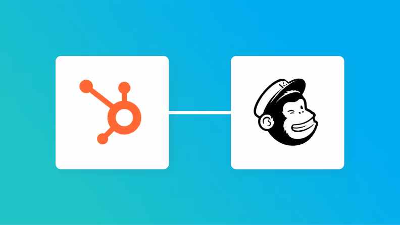 HubSpotとMailchimpの連携イメージ