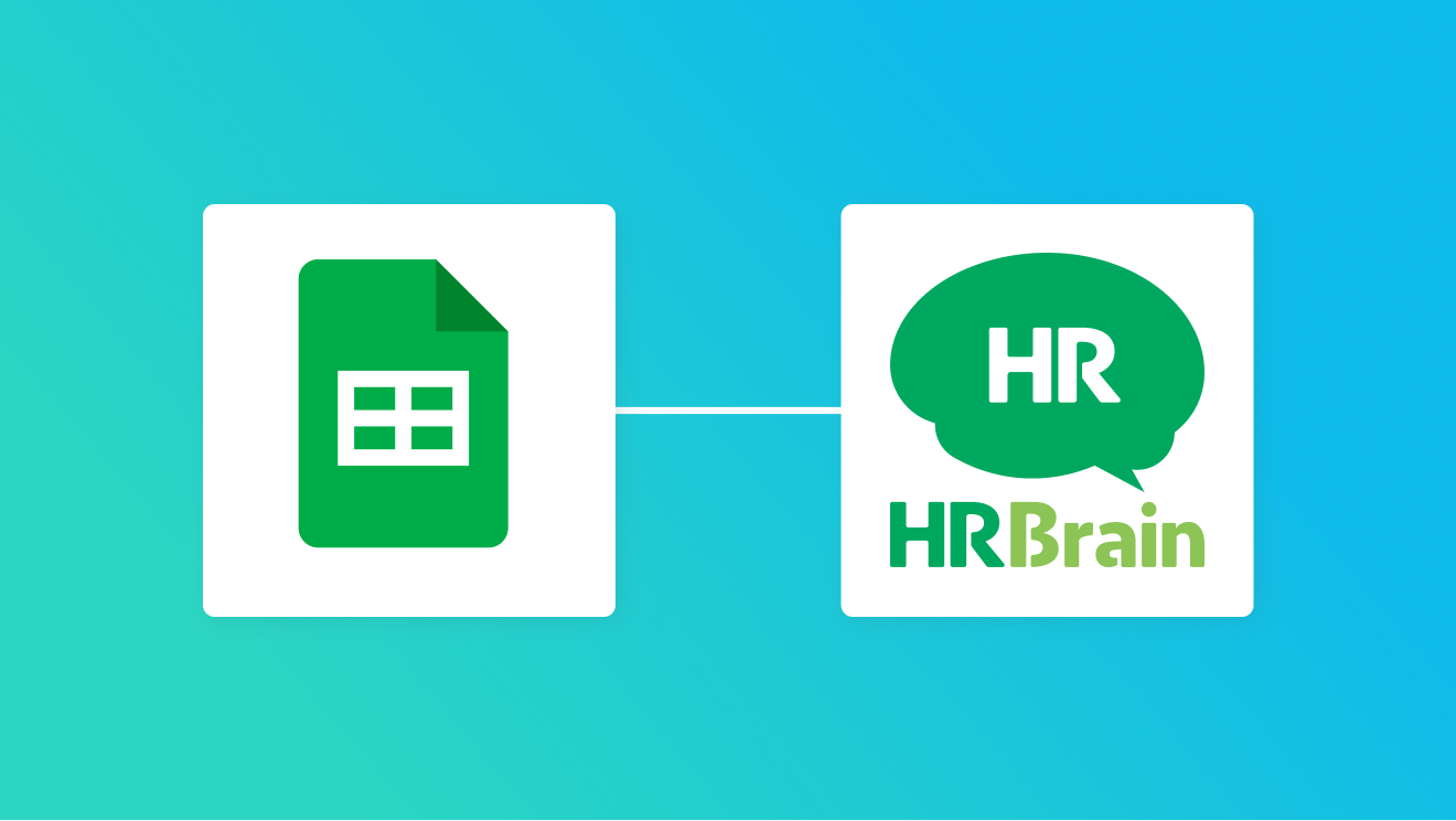 Google スプレッドシートとHRBrainの連携イメージ