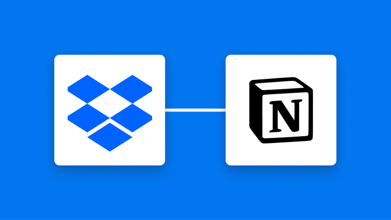 DropboxとNotionの連携イメージ
