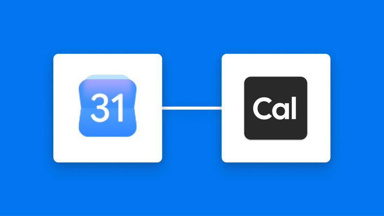 GoogleカレンダーとCal.comの連携イメージ