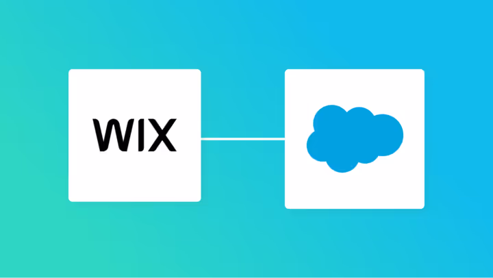 WixとSalesforceの連携イメージ