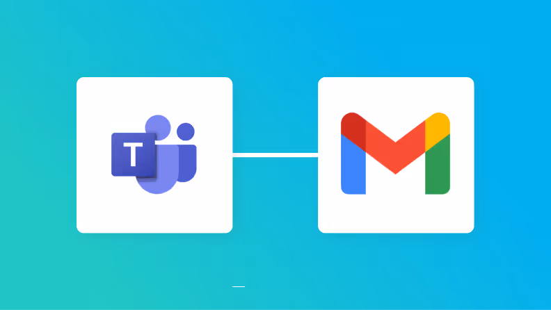 Microsoft TeamsとGmailの連携イメージ