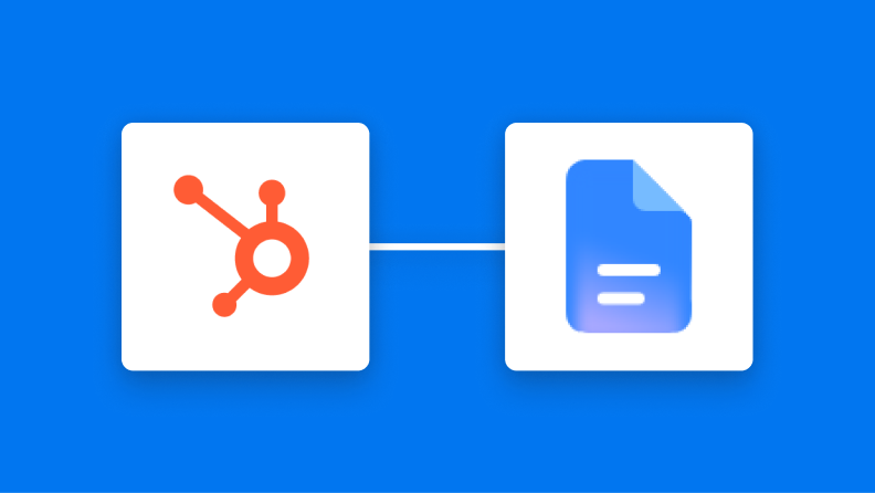 HubspotとGoogleドキュメントの連携イメージ