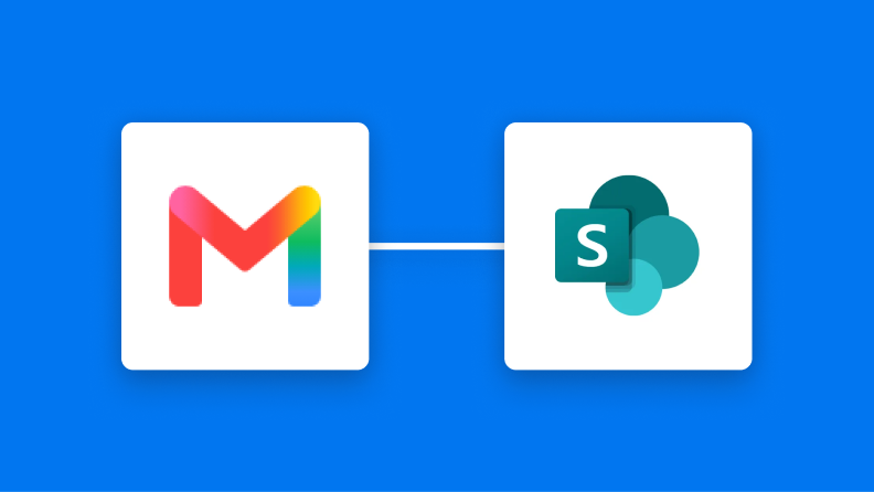 GmailとMicrosoft SharePointを連携して、Gmailで受信した添付ファイルをMicrosoft SharePointにアップロードする方法
