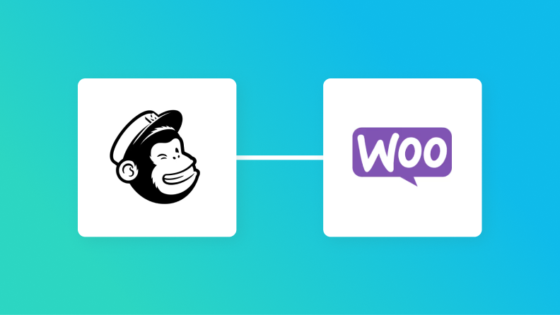 MailchimpとWooCommerceの連携イメージ