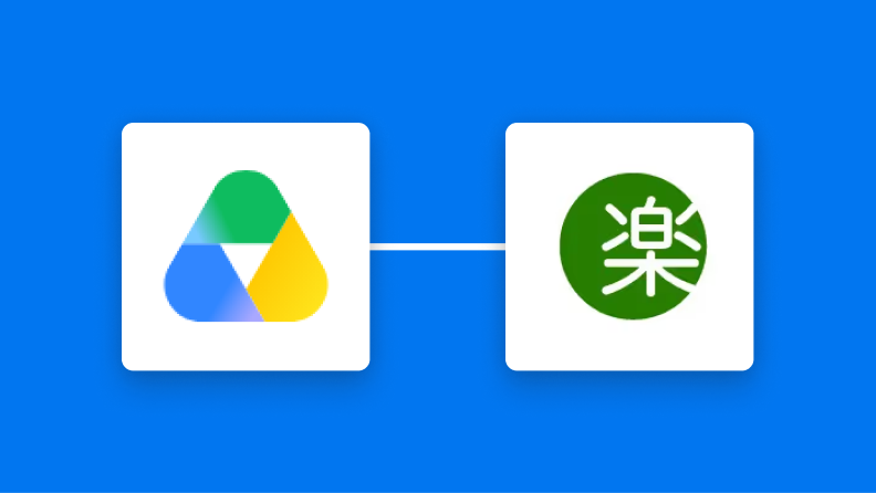 Google Driveと楽楽明細の連携イメージ