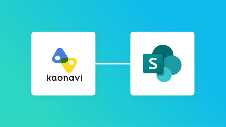 カオナビとMicrosoft SharePointの連携イメージ