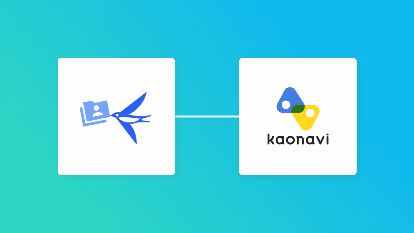 freee人事労務とカオナビの連携イメージ