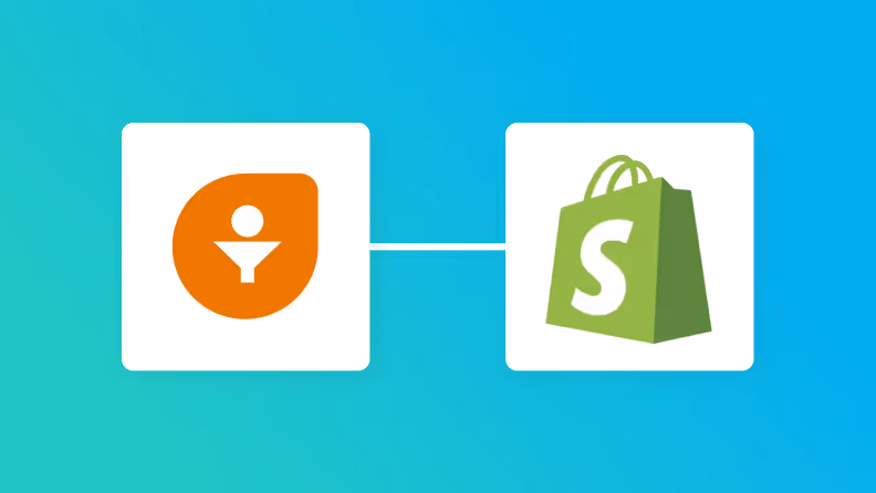 FreshsalesとShopifyの連携イメージ