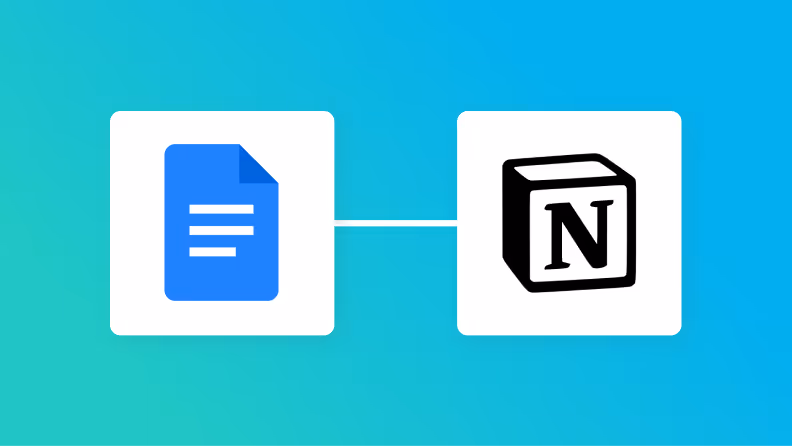 GoogleドキュメントとNotionの連携イメージ