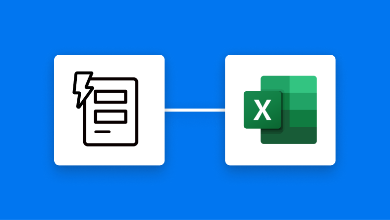 YoomフォームとMicrosoft Excelの連携イメージ